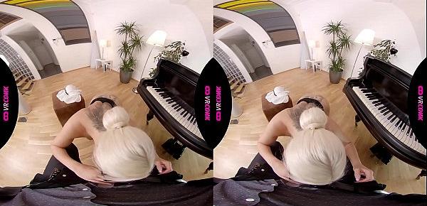  VRConk MILF piano teacher teasing with big boos to fuck her